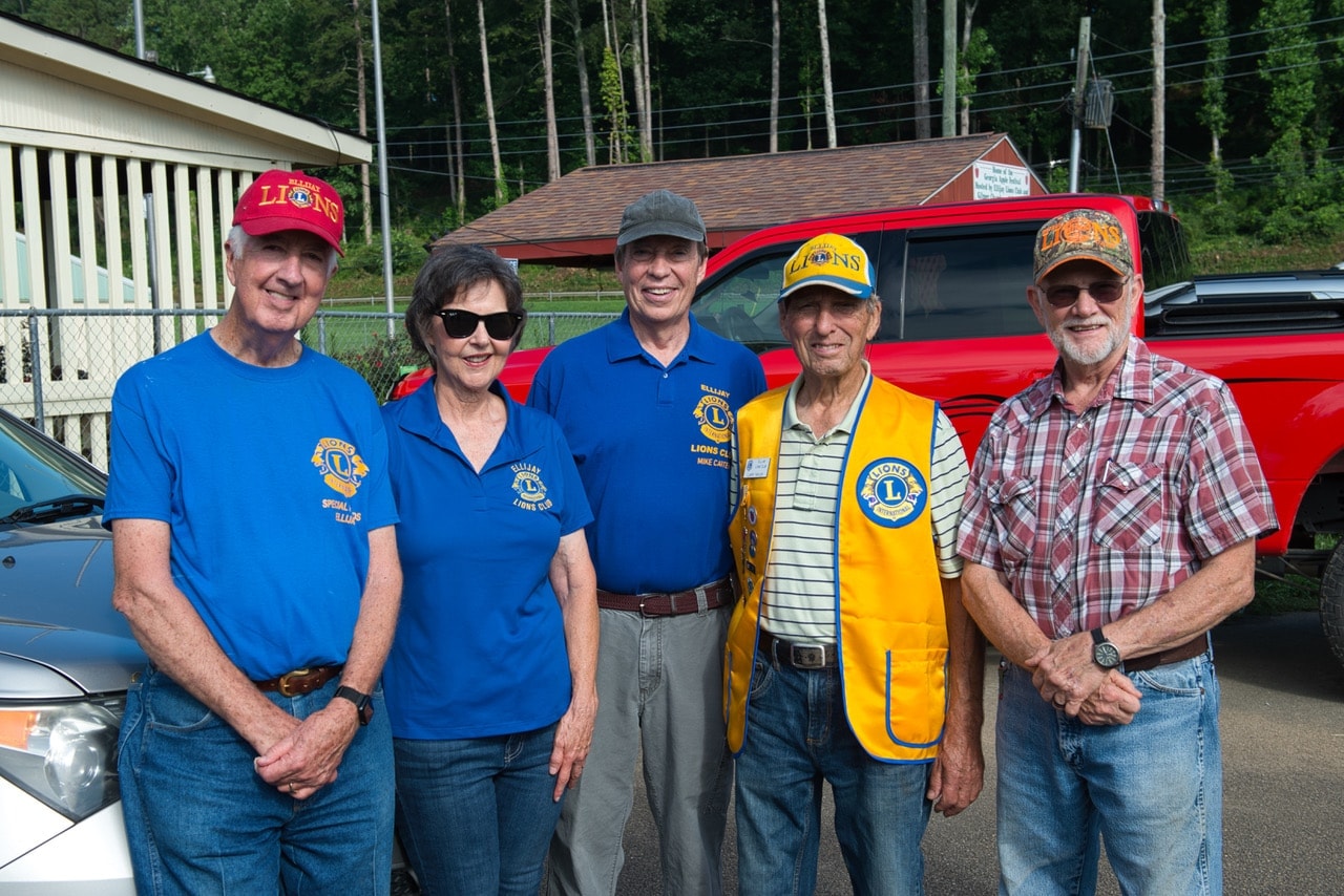 Ellijay Lions Club members at Special Friends event